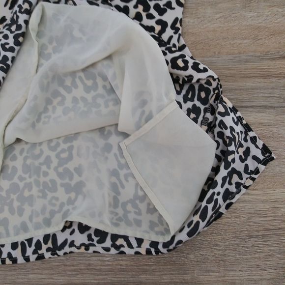 Loft Tank Womens Small Brown Animal Print Spaghetti Strap Pullover Top - Picture 5 of 6